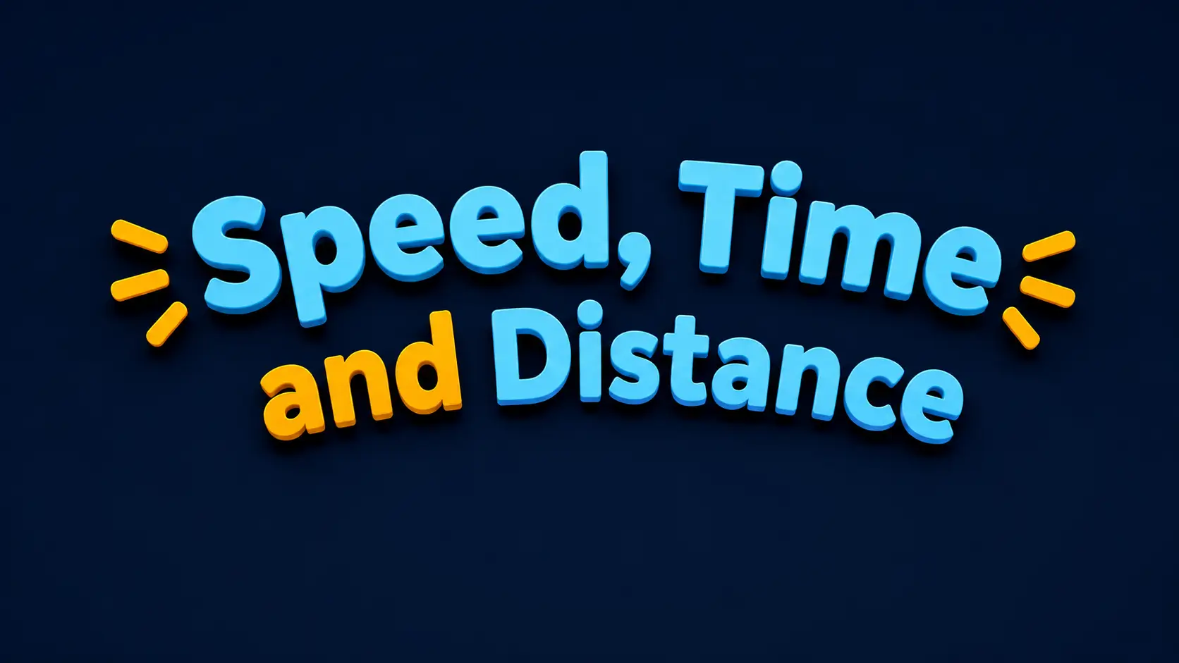 speed time distance