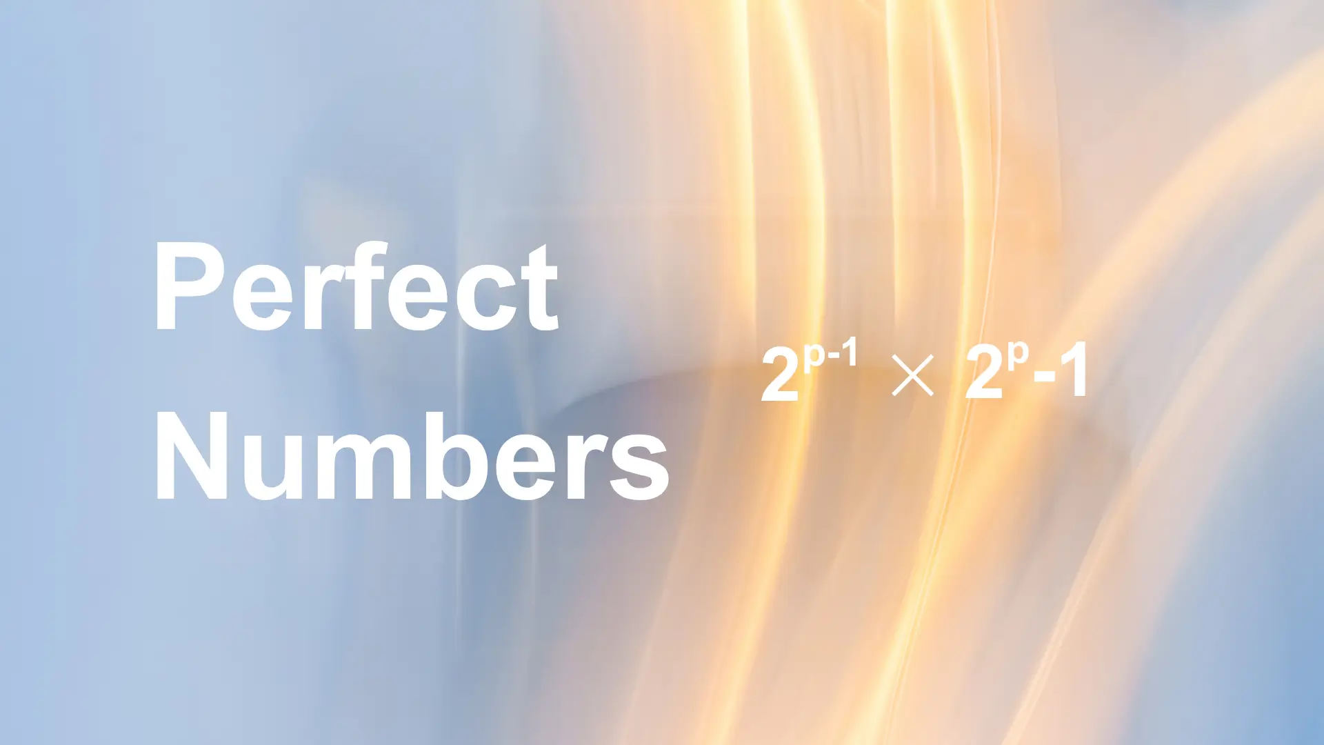 perfect numbers